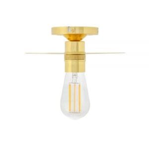 Kigoma Semi-Flush Ceiling Light Flush Brass Lights Great Lighting UK Ltd